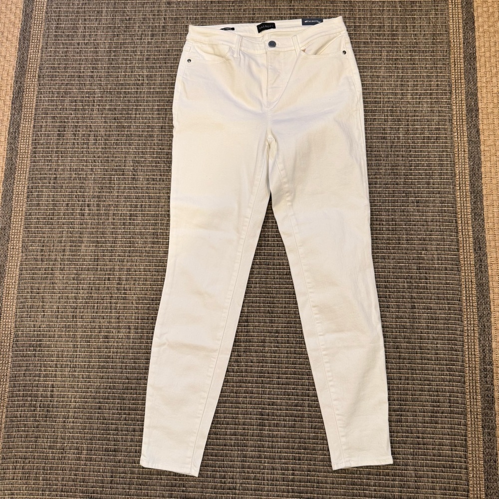 Talbots Women's White Skinny Jeans